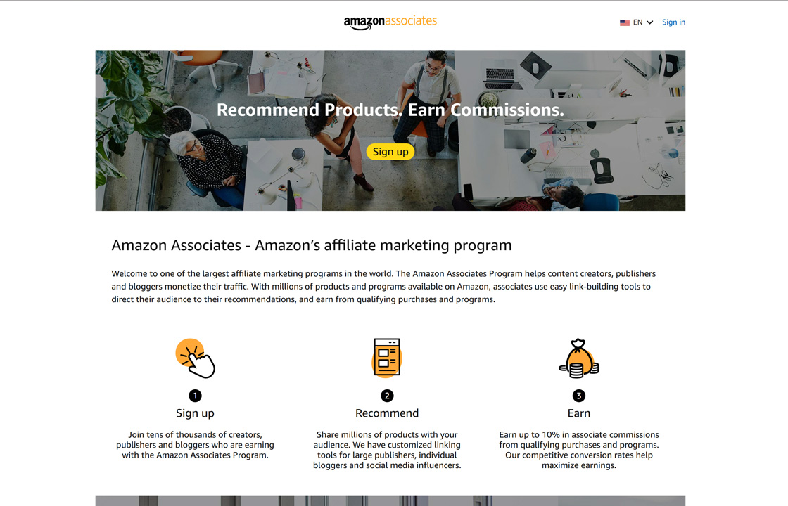 Amazon affiliate