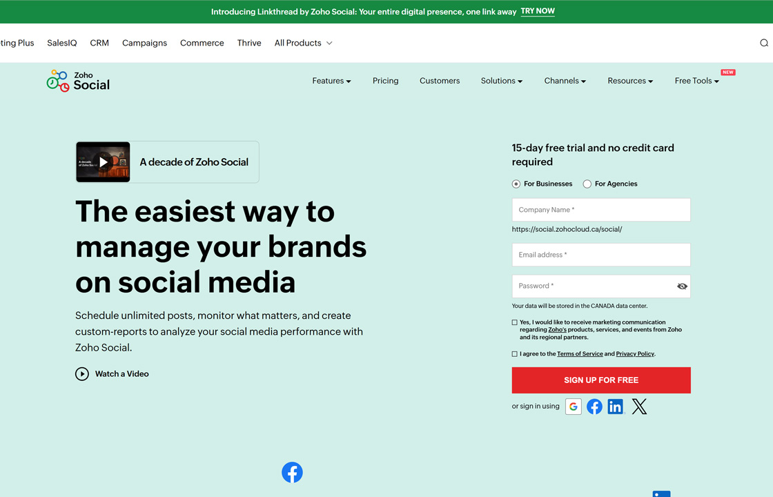 Zoho Social