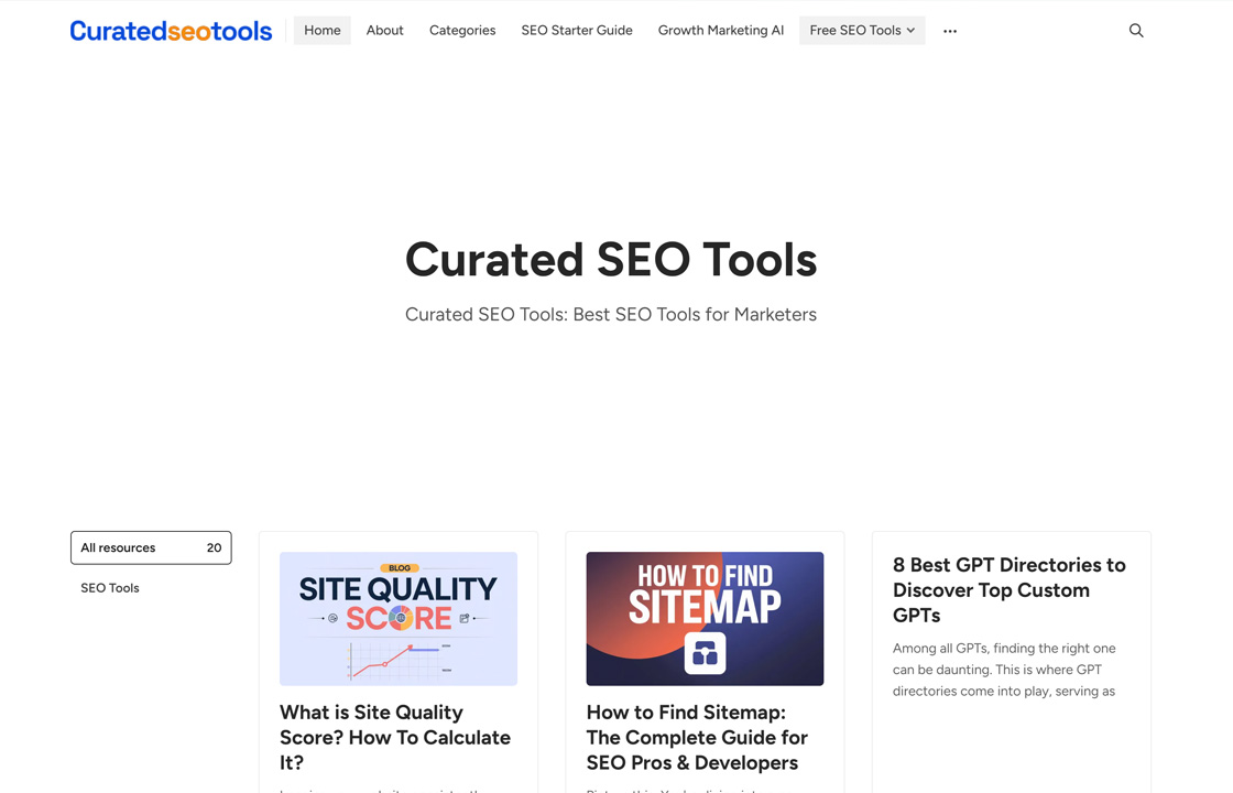 Curated SEO Tools