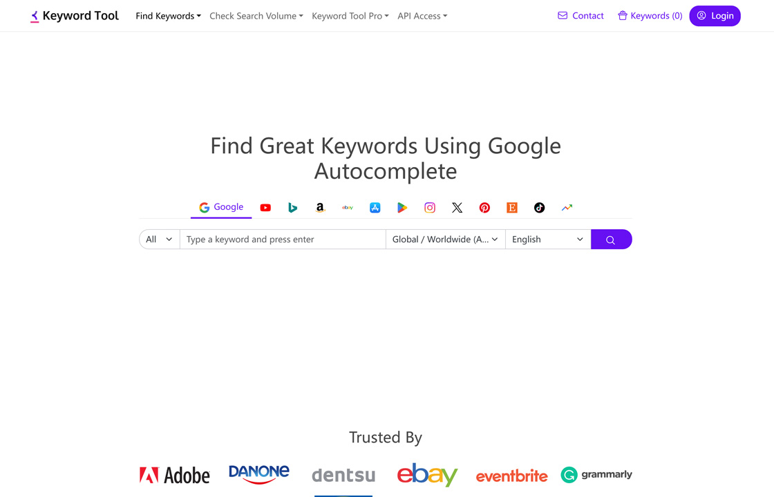 Keyword Tool